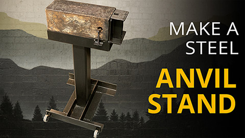 Steel anvil stand